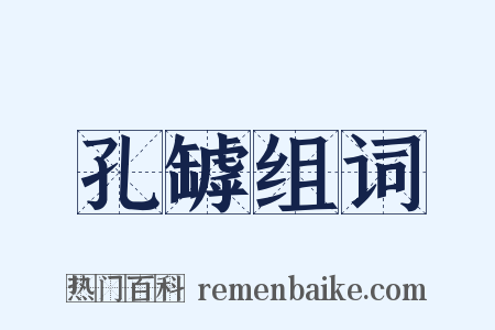 孔罅组词是什么意思的图片